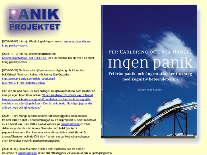 www.panikprojektet.nu