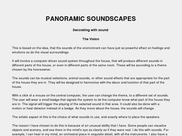 www.panoramicsoundscapes.com