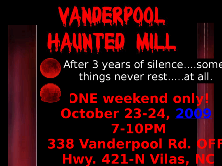 www.vanderpoolhauntedmill.com