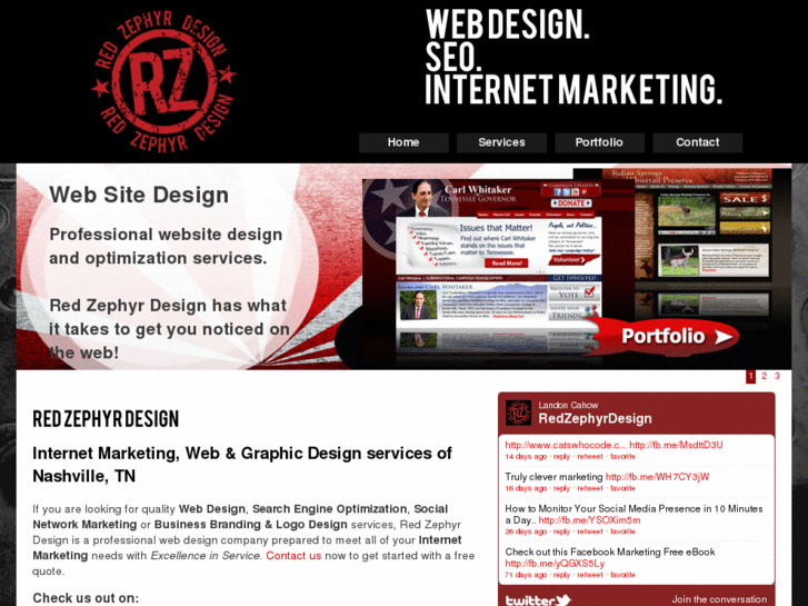 www.redzephyrwebdesign.com