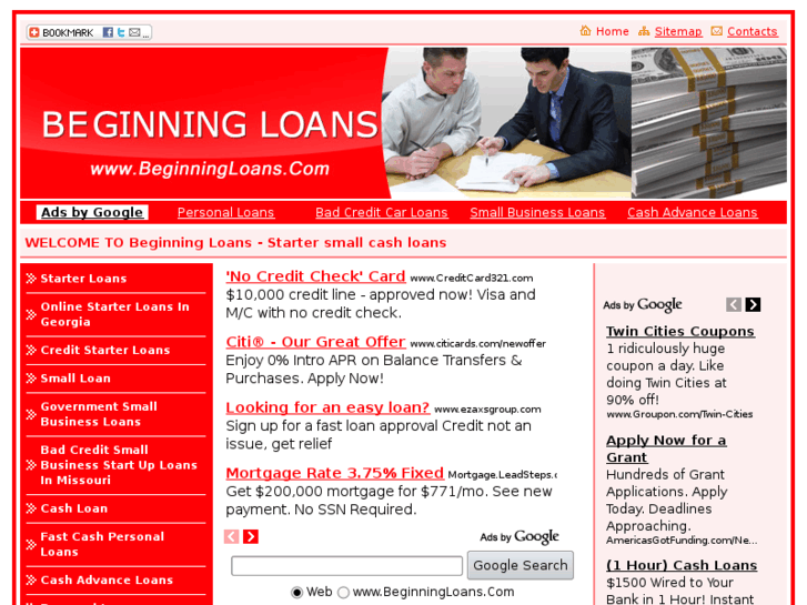 www.beginningloans.com