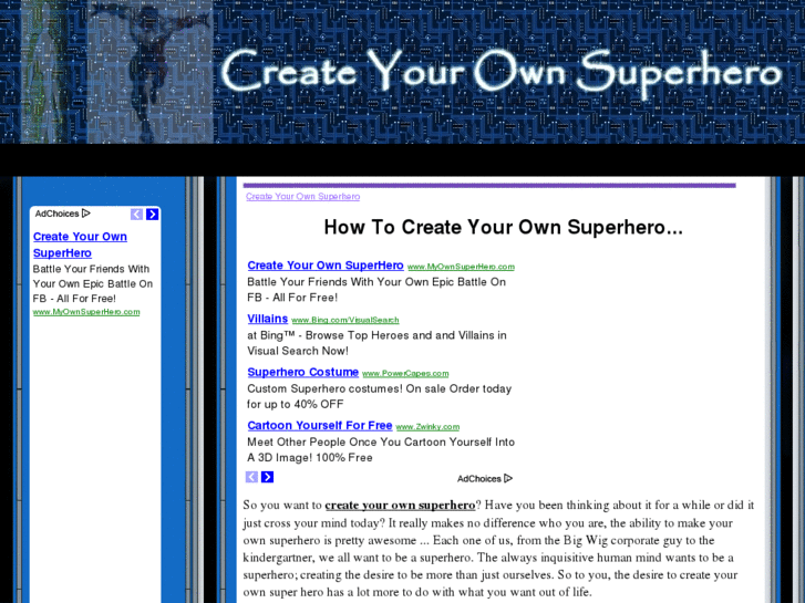 www.createyourownsuperhero.net