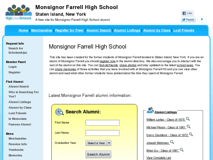 www.monsignorfarrellhighschool.org