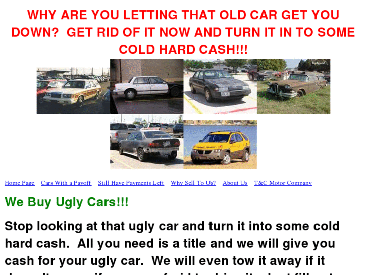 www.buymyuglycar.com