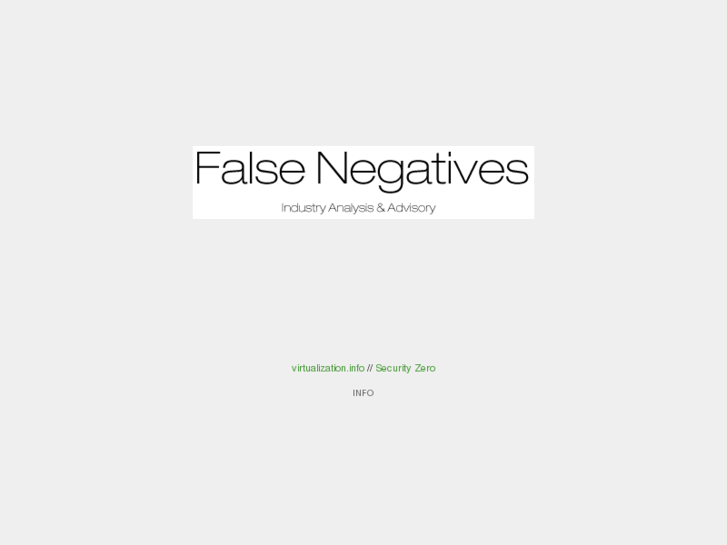 www.falsenegatives.com