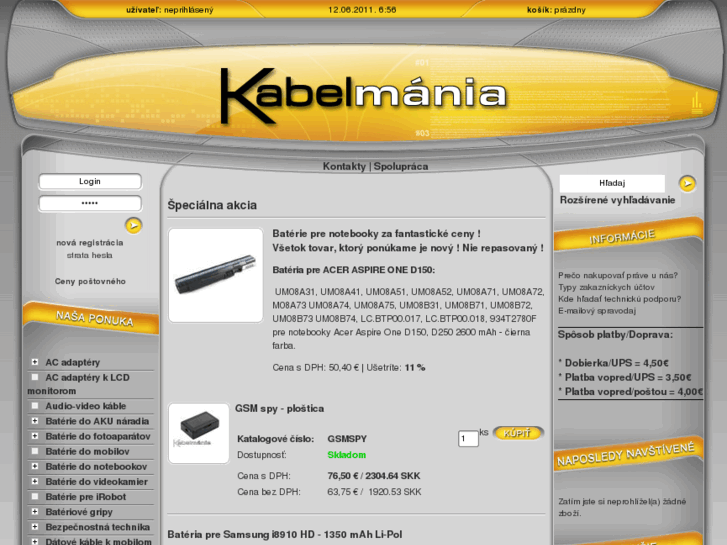 www.kabelmania.sk