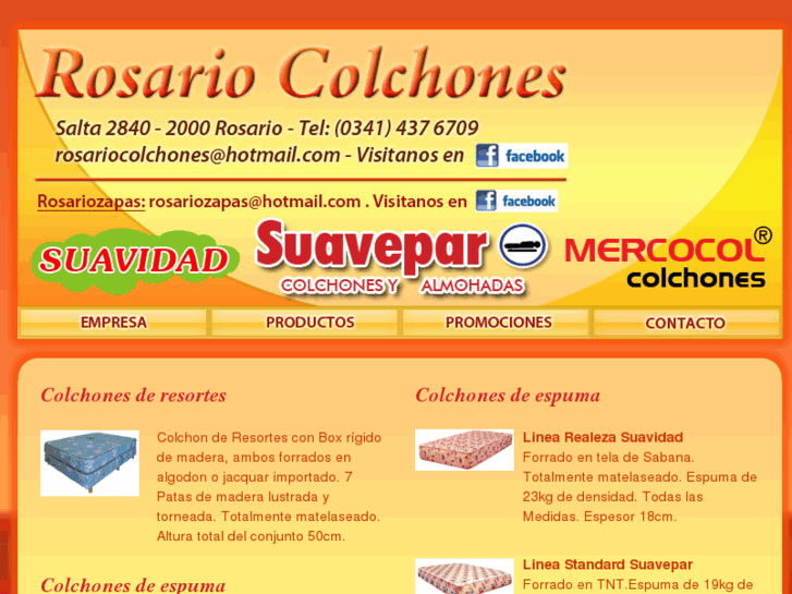 www.rosariocolchones.com