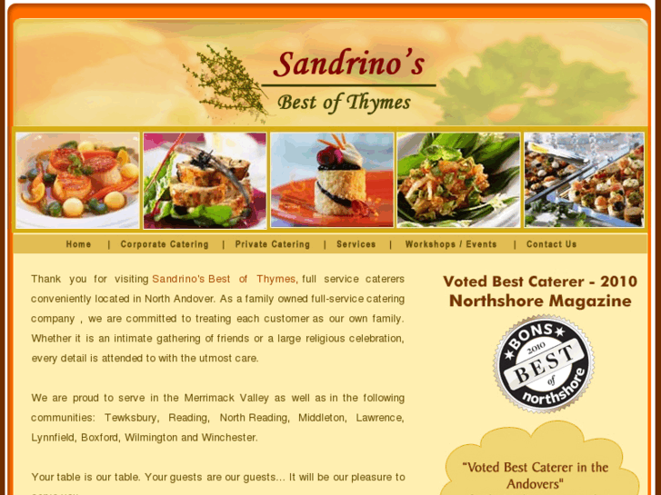 www.sandrinoscatering.com