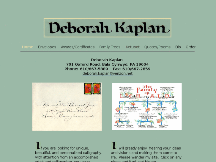 www.deborahkaplancalligraphy.com