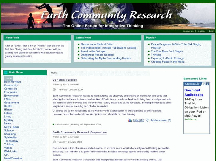 www.earthcommunityresearch.net