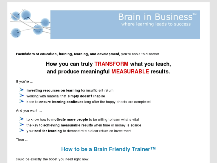 www.howtobeabrainfriendlytrainer.com