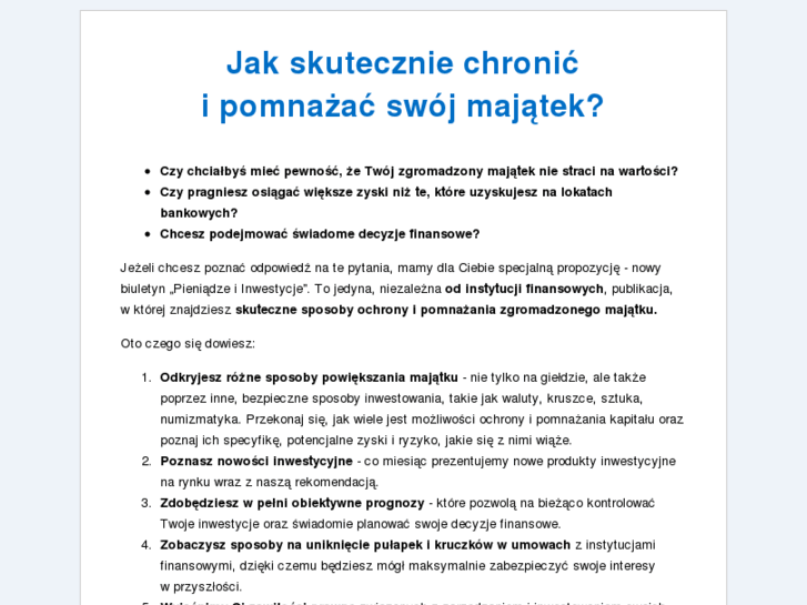 www.pieniadze-inwestycje.pl