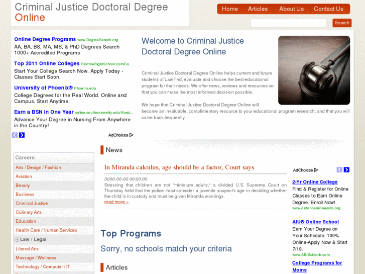 www.criminaljusticedoctoraldegreeonline.com