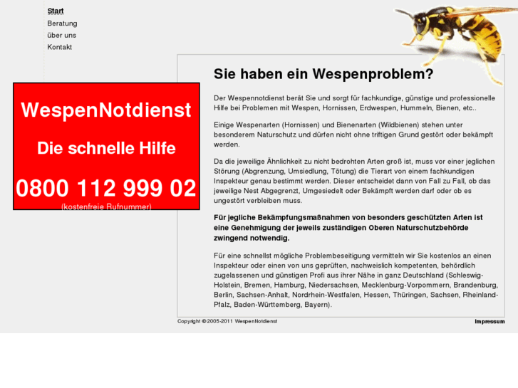 www.wespennotdienst.info