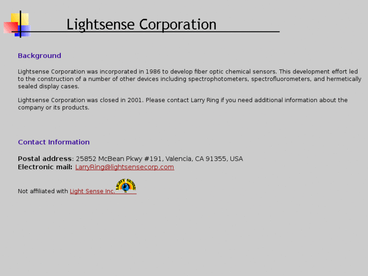 www.lightsensecorp.com