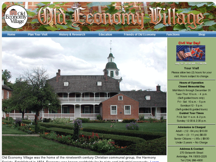 www.oldeconomyvillage.org