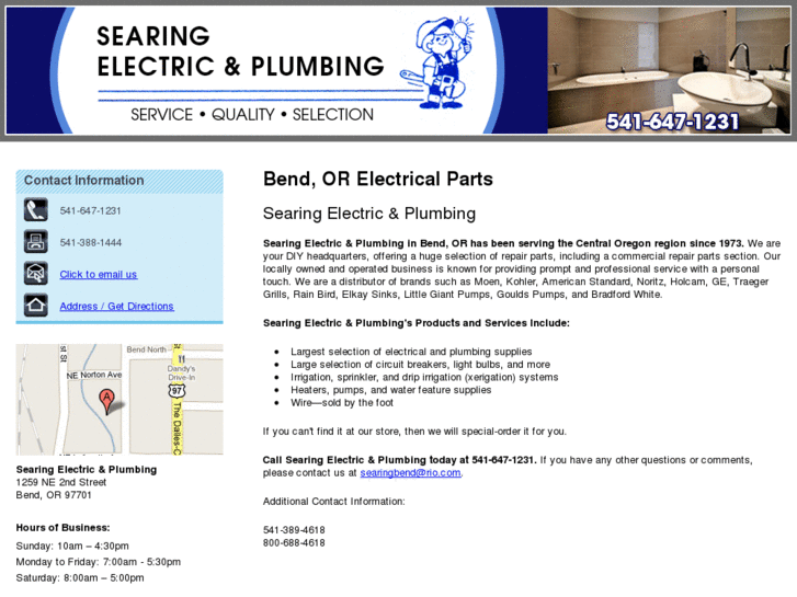 www.searingelectricandplumbingbend.com