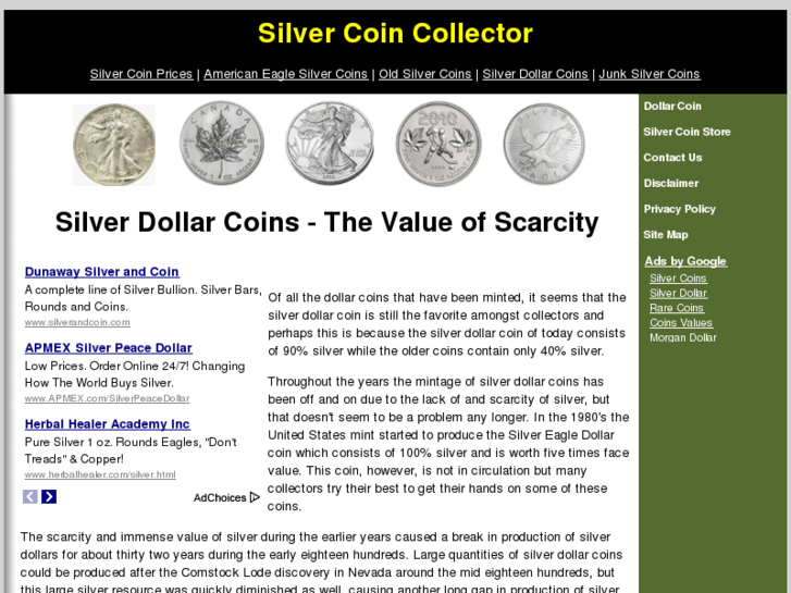 www.silvercoincollector.com