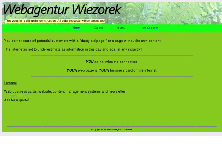 www.webagentur-wiezorek.com