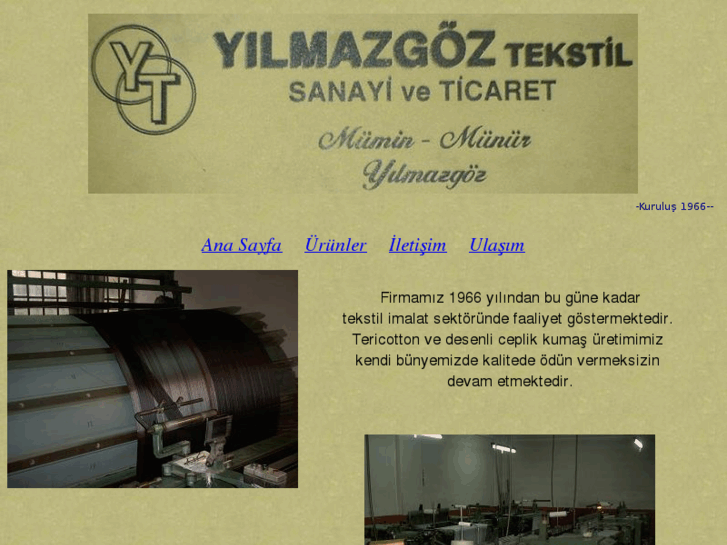 www.yilmazgoztekstil.com