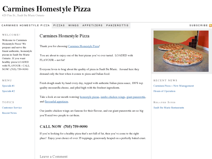 www.carmineshomestylepizza.com