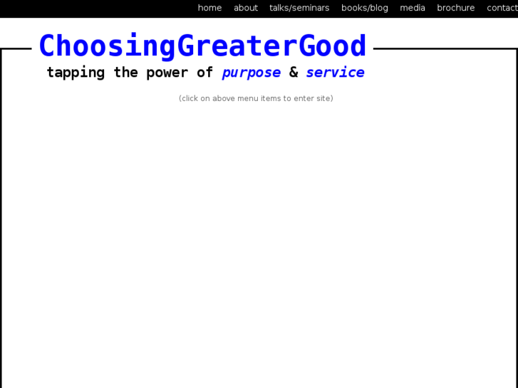 www.choosinggreatergood.com