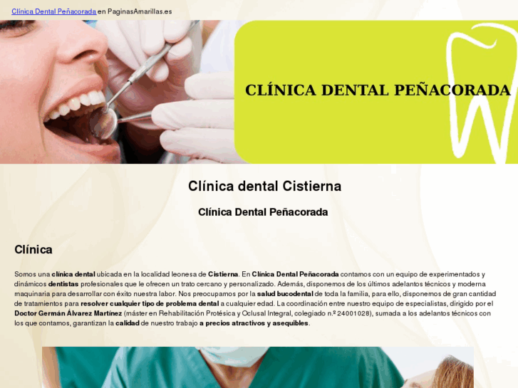 www.clinicadentalpenacorada.com