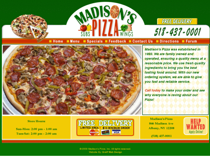 www.madisonspizza.com