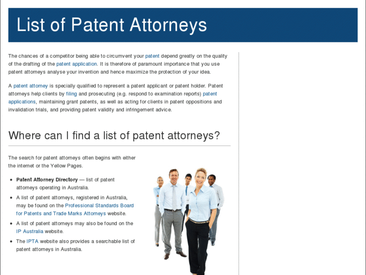 www.patentattorneylist.com