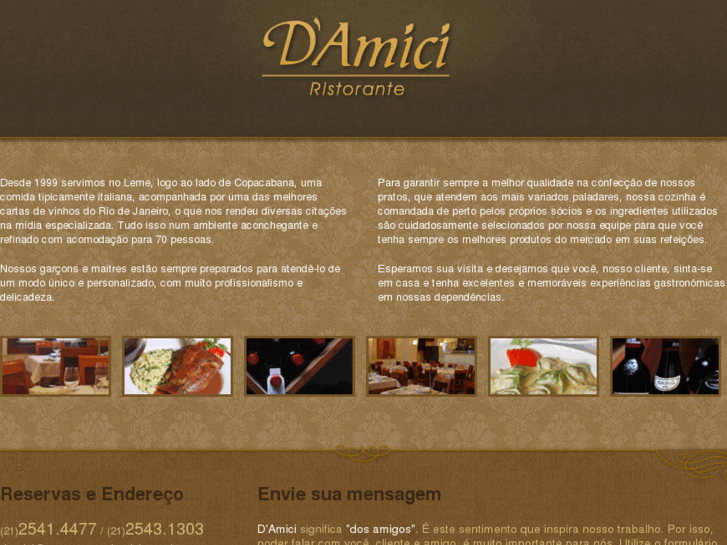 www.restaurantedamici.com