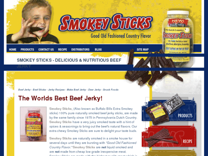 www.smokeysticksbeefjerky.com