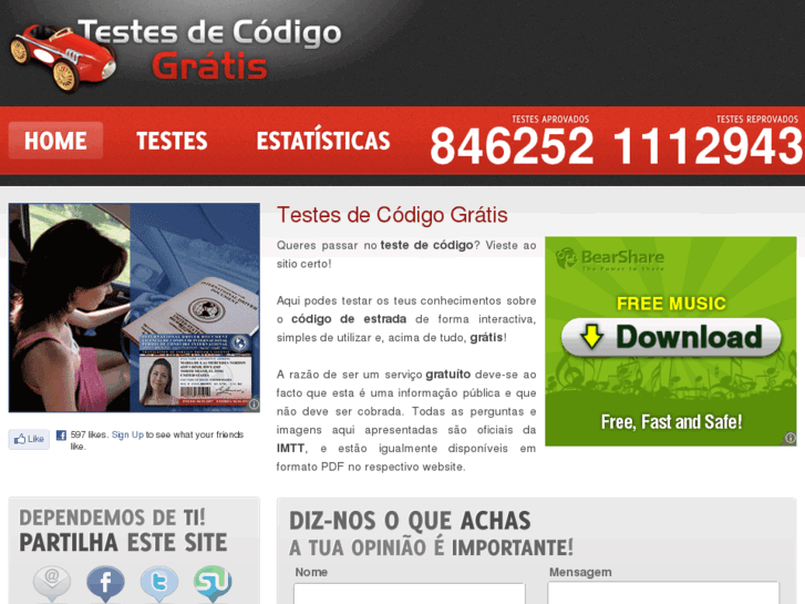 www.testesdecodigogratis.com