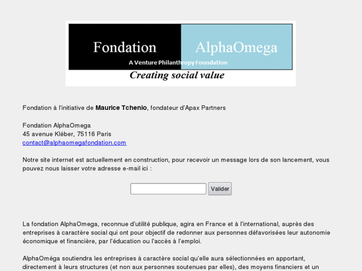 www.alphaomegafondation.com