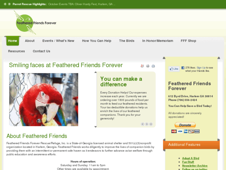 www.featheredfriendsforever.org