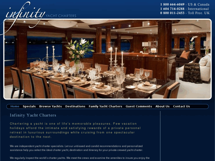 www.infinity-yacht-charters.com