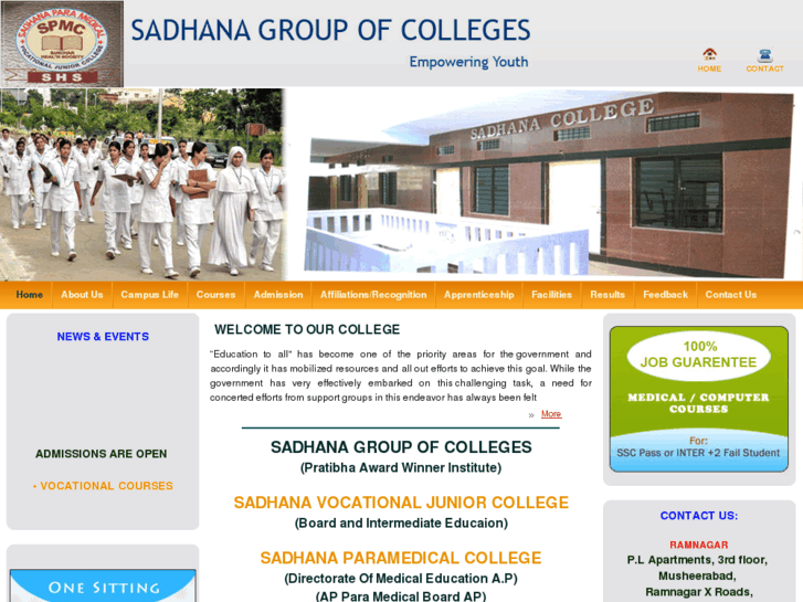 www.sadhanacolleges.com