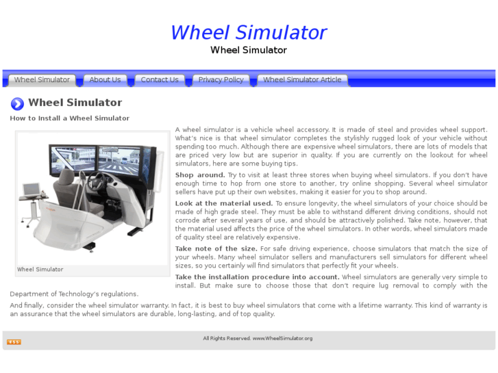 www.wheelsimulator.org
