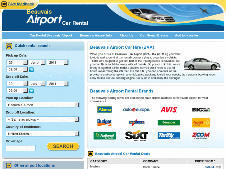 www.beauvaisairportcarrental.com