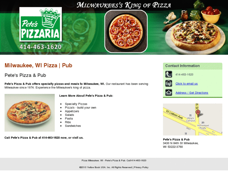 www.petespizzaandpub.com