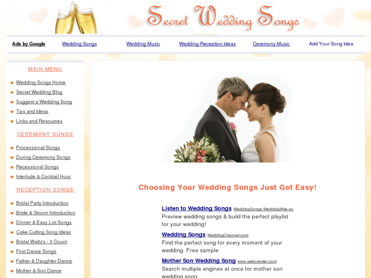 www.secretweddingsongs.com