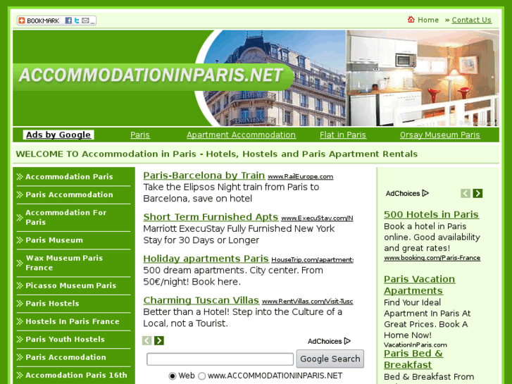 www.accommodationinparis.net