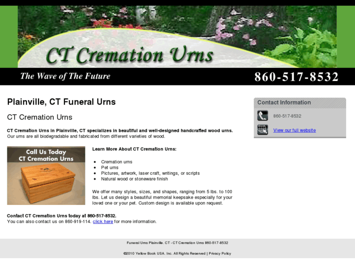 www.cremationurnsofplainville.com