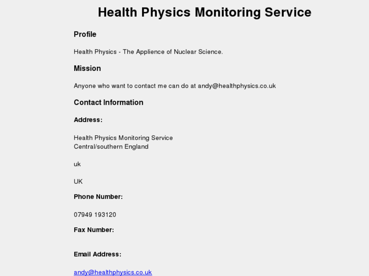 www.healthphysics.co.uk