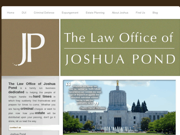 www.joshuapondlaw.com