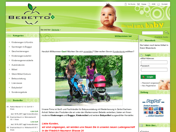 www.bebetto-kinderwagen.de