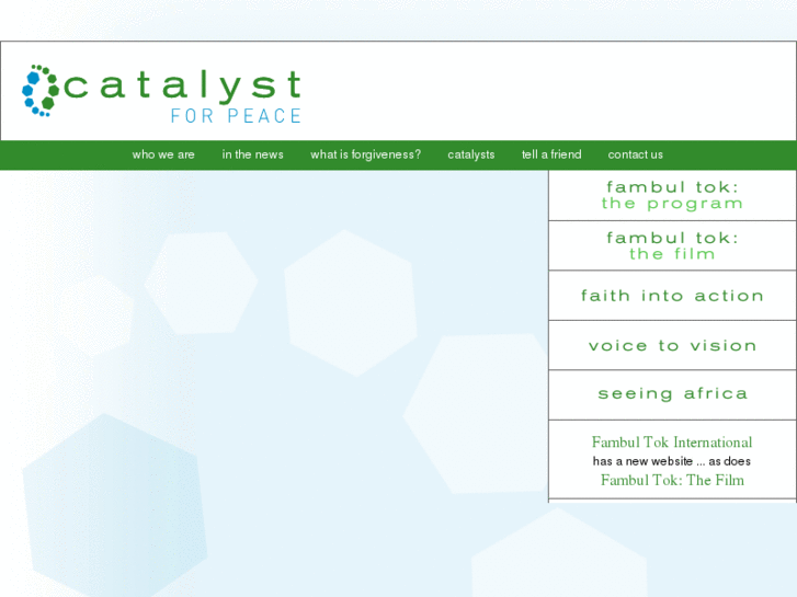 www.catalystforpeace.com