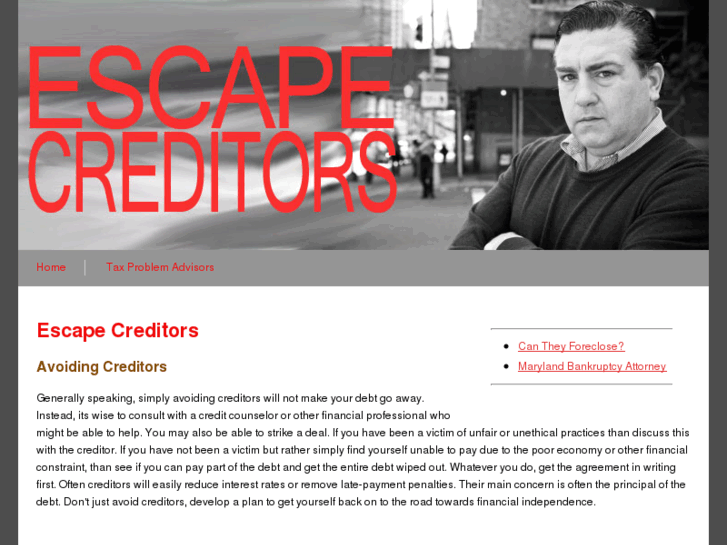 www.escapecreditors.com