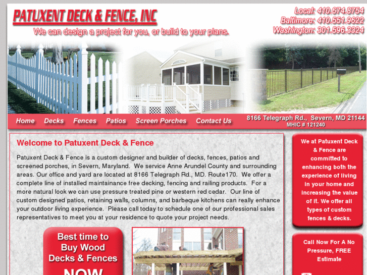 www.patuxentdeckandfence.com