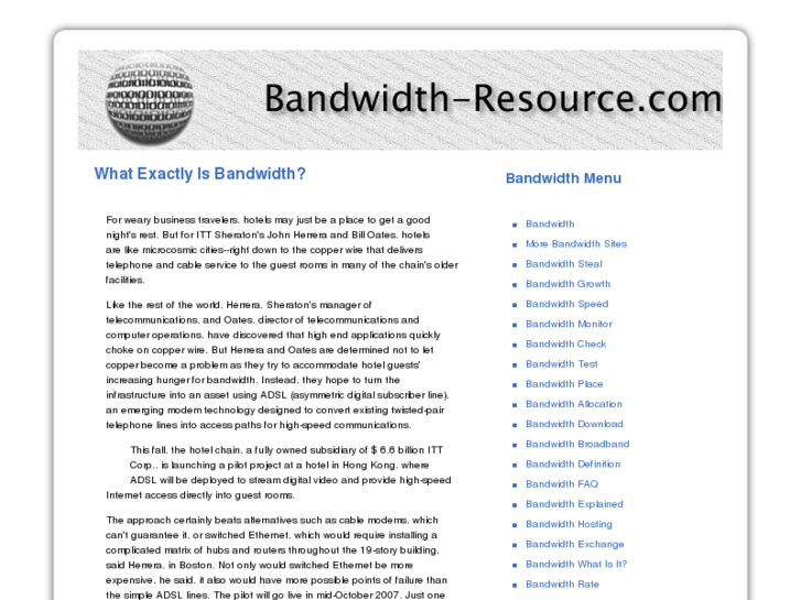 www.bandwidth-resource.com