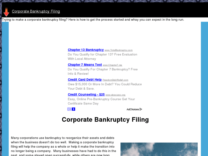 www.corporatebankruptcyfiling.com